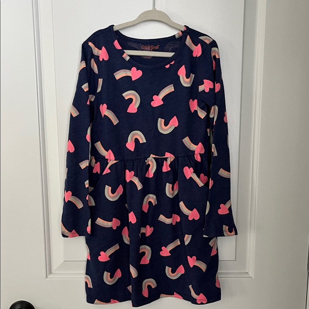 Cat & Jack girls long sleeve dress with pockets